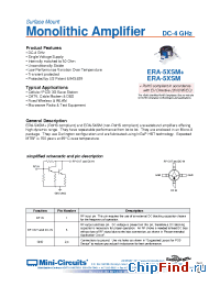 Datasheet ERA-5XSM+ manufacturer Mini-Circuits